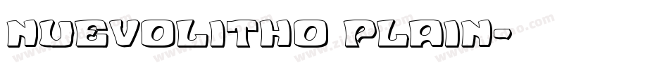 NuevoLitho Plain字体转换